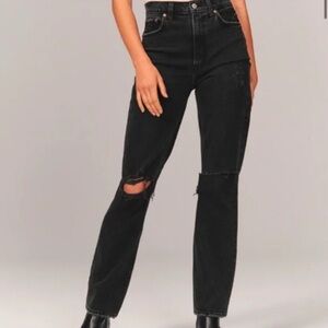 NWOT Abercrombie & Fitch The ‘90s Straight Ultra High Rise Curve Love size 27